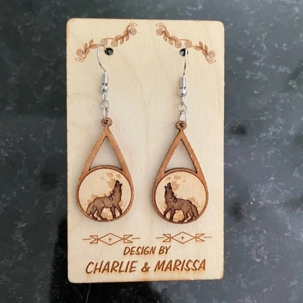 Women's Earrings Made by Local American Indian Tribe